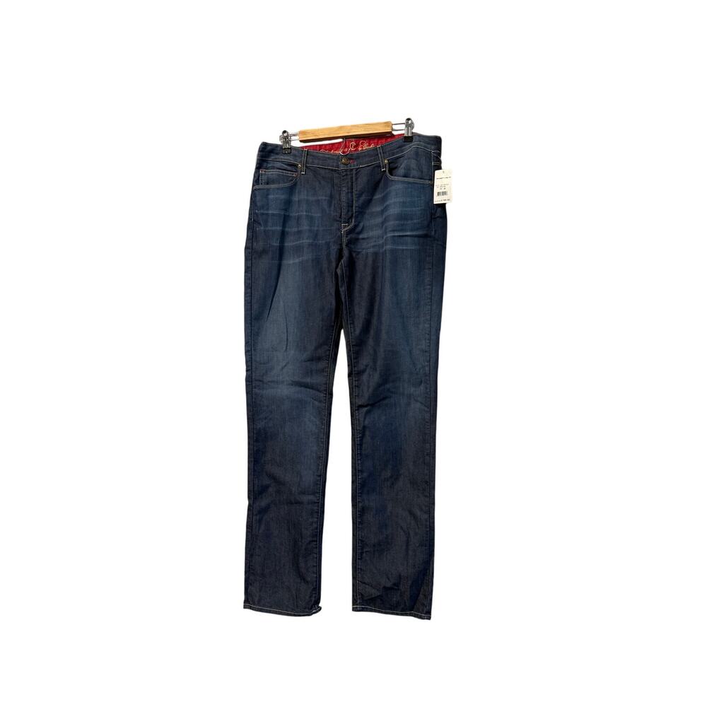 CJ by Cookie Johnson Faith Straight denim jeans washed blue Sz 34 silky vtg